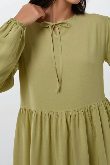 Maxikleid mit A-Linien-Schnitt und Rundhalsausschnitt - Image 5
