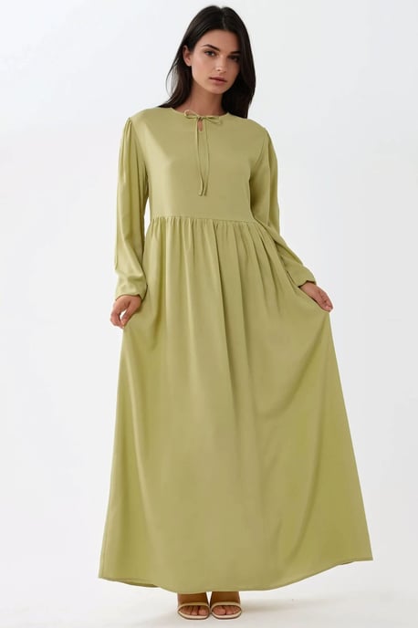 Maxikleid mit A-Linien-Schnitt und Rundhalsausschnitt - Image 6