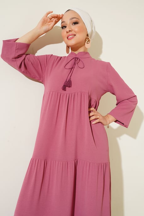 Maxikleid mit Schleifendetail - Image 4
