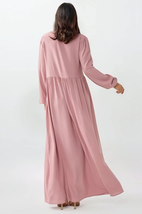 Maxikleid mit A-Linie und Rundhalsausschnitt - Image 4