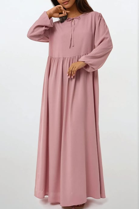 Maxikleid mit A-Linie und Rundhalsausschnitt - Image 5