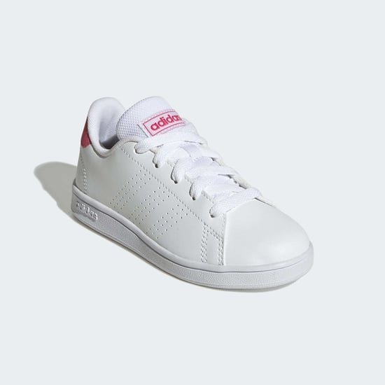 Baskets Advantage Court adidas Pour Fille en Blanc Rose - Image 2