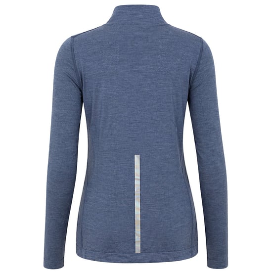 Asics MetaRun Warm Damenshirt Blau - Image 2