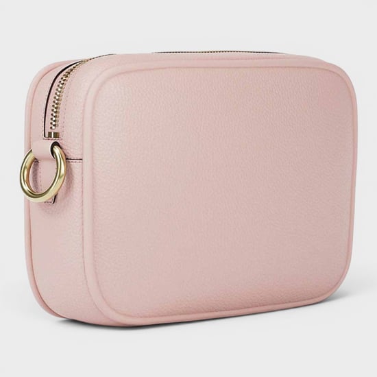 Michael Kors Geprägte Leder Kamera Crossbody Tasche - Rose - Image 4