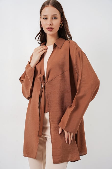 Kimono mit langen Ärmeln und Bindeband - Image 1