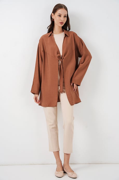 Kimono mit langen Ärmeln und Bindeband - Image 2