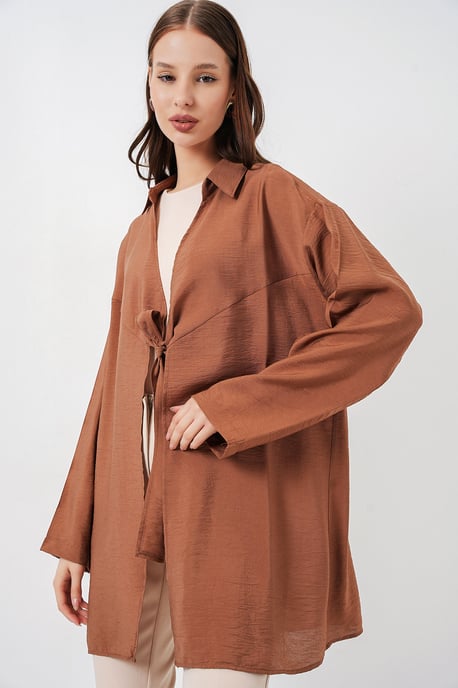 Kimono mit langen Ärmeln und Bindeband - Image 4