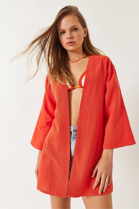 Viskose-Leinen-Mischung-Kimono - Image 2