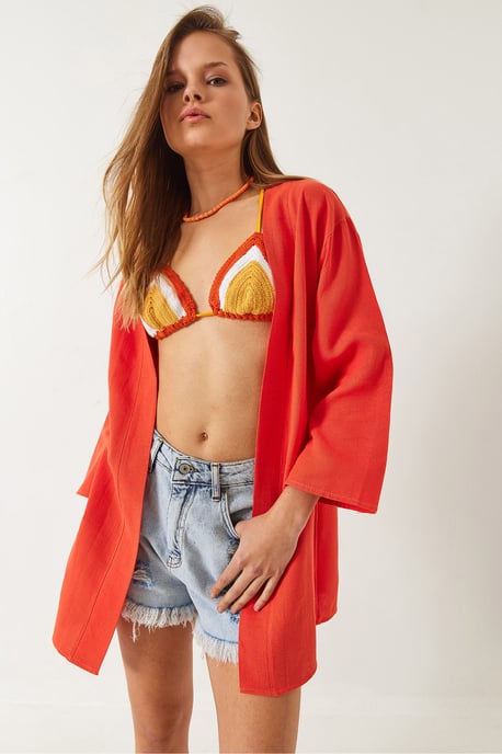 Viskose-Leinen-Mischung-Kimono - Image 6