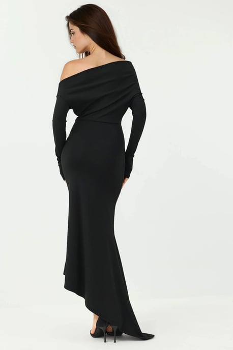 Elegantes Bodycon-Maxikleid mit Bootsausschnitt - Image 2