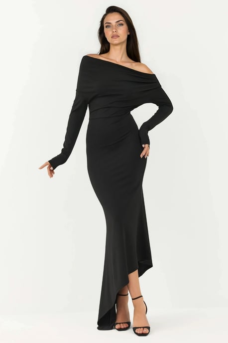 Elegantes Bodycon-Maxikleid mit Bootsausschnitt - Image 5