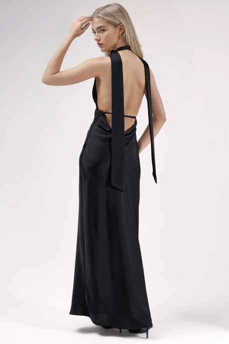 V-Ausschnitt Bodycon Maxikleid - Image 2