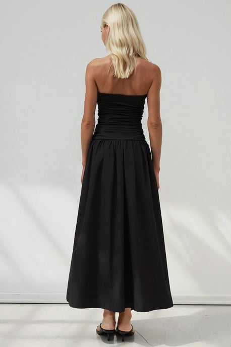 Halsloses Maxikleid Detail - Image 3