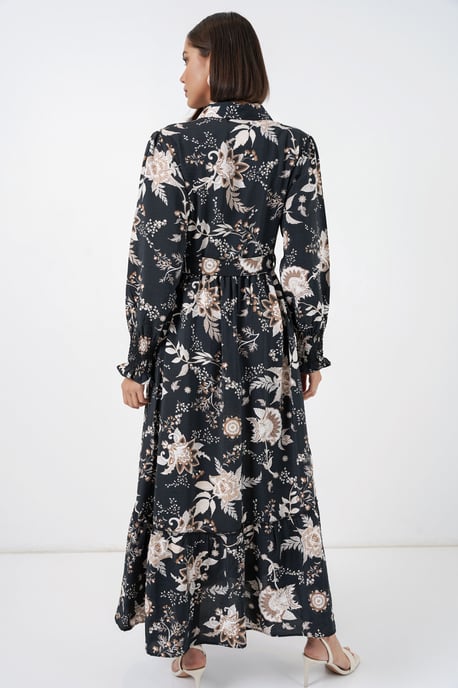 Maxi-Hemdkleid mit Paisleymuster und Gürtel - Image 6
