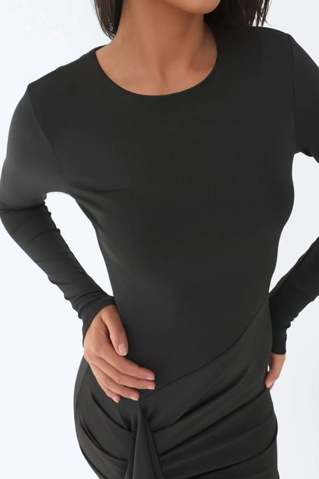 Maxikleid mit Rüschenteil und langen Ärmeln - Image 4
