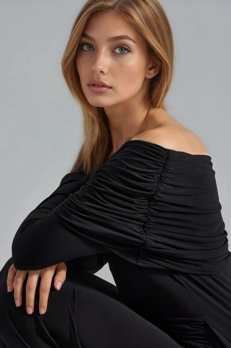 Asymmetrisches Bodycon-Maxi-Kleid mit Schlitz - Image 6