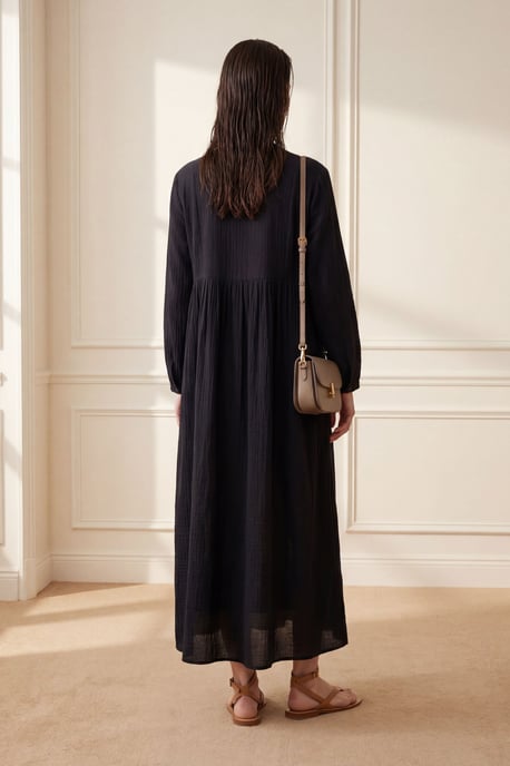 Maxikleid mit Schleifendetail und lockerer Passform - Image 3