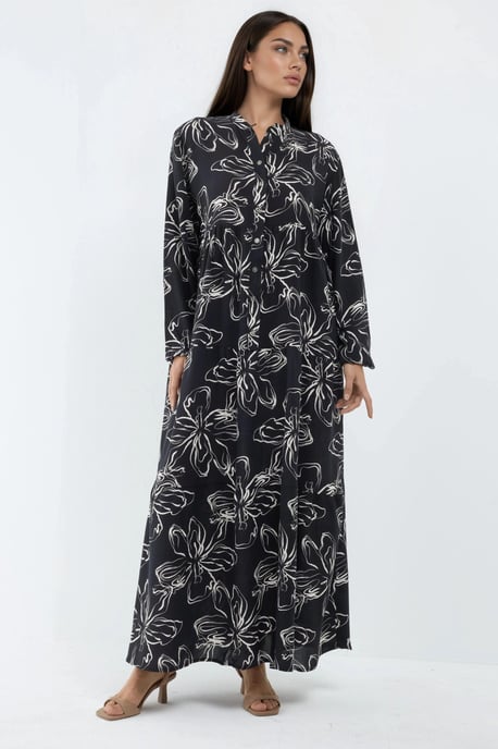Bequemes gemustertes Maxikleid - Image 5