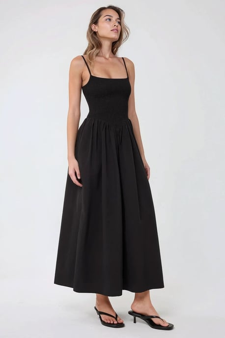 Maxikleid mit quadratischem Ausschnitt in A-Form - Image 2