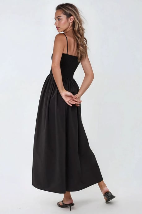 Maxikleid mit quadratischem Ausschnitt in A-Form - Image 3