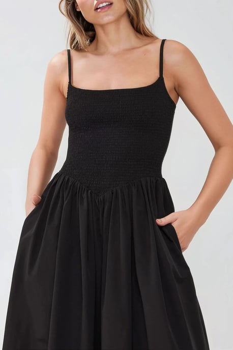 Maxikleid mit quadratischem Ausschnitt in A-Form - Image 4