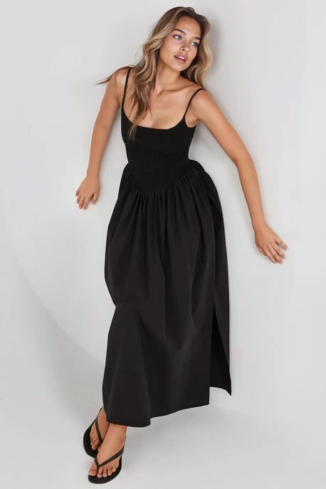 Maxikleid mit quadratischem Ausschnitt in A-Form - Image 5