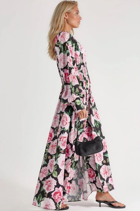 Floral Maxi-Kleid mit Bindeband - Image 2