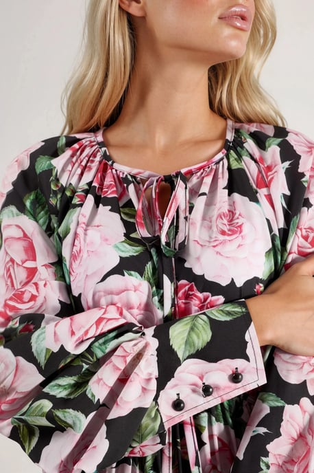 Floral Maxi-Kleid mit Bindeband - Image 5