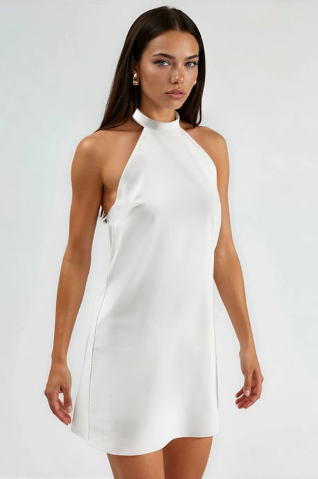 Halter-Neck Kleid mit offenem Rücken - Image 2