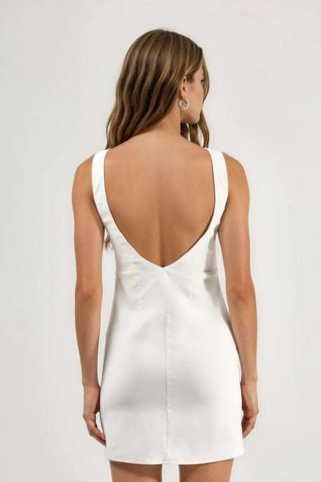 Rücken-Detail Mini-Kleid - Image 4