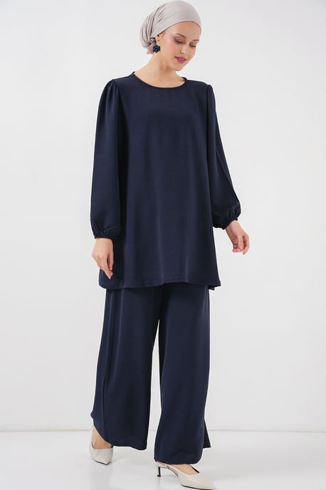 Tunika & Weitbeinige Hose Zwei-Teiler Set - Image 1