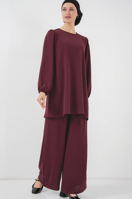 Tunika & Weitbeinige Hose Zwei-Teiler Set - Image 1