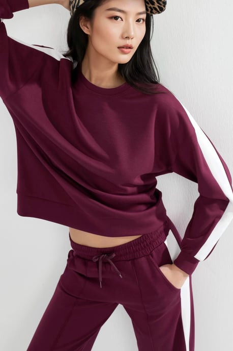 Modal Touch Regular Fit Sweatshirt- und Hosen-Set - Image 5
