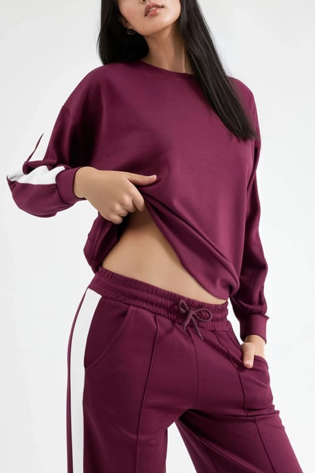 Modal Touch Regular Fit Sweatshirt- und Hosen-Set - Image 6