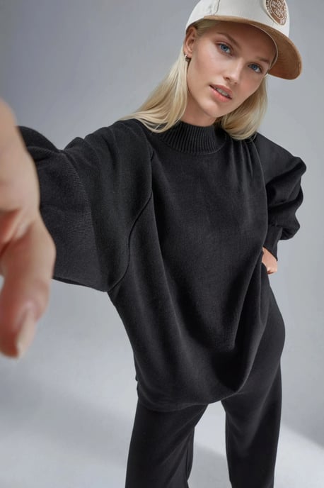 Lässiger Strickpullover und -hose Set - Image 6
