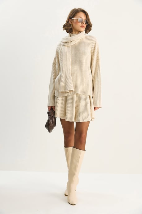 Schal-Kragen Zwei-Teilig Strickset - Image 3