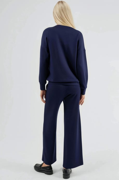 Modal Touch Rundhals-Sweatshirt & Weitgeschnittene Hose Zweiteiliges Set - Image 3