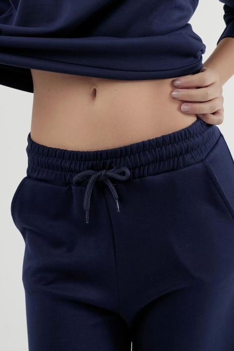 Modal Touch Rundhals-Sweatshirt & Weitgeschnittene Hose Zweiteiliges Set - Image 5