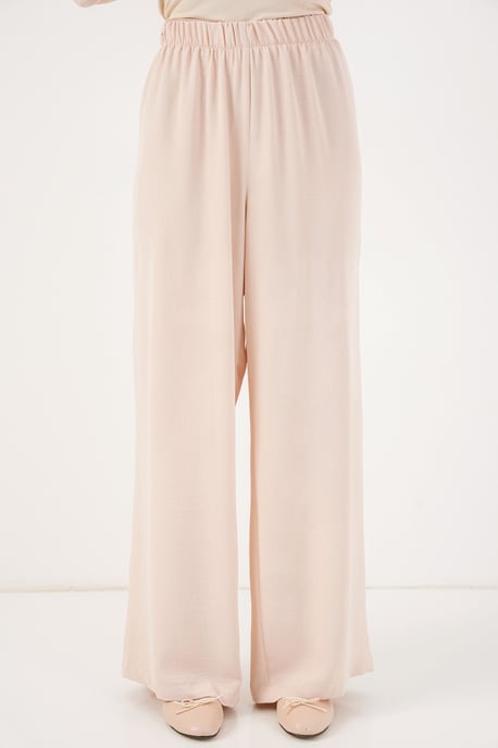Rundhals Lange Tunika und Weite Hosen Set - Image 5