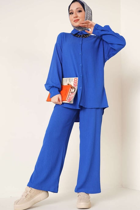 Oversized Shirt & Hose Zweiteiliges Set - Image 1
