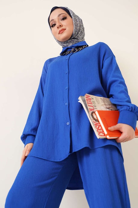 Oversized Shirt & Hose Zweiteiliges Set - Image 2