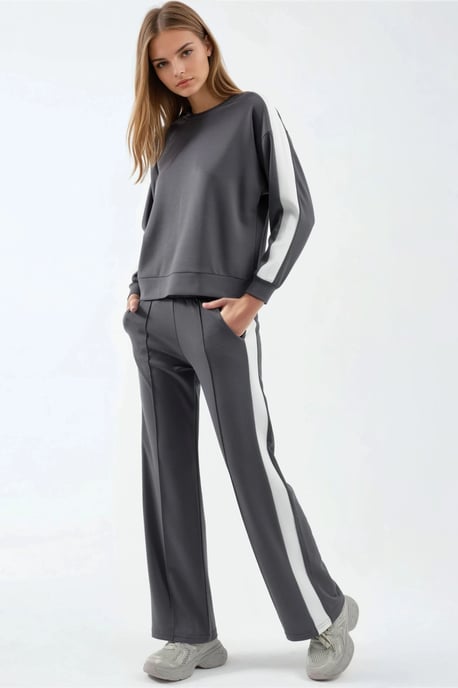 Modal Touch Regular Fit Sweatshirt- und Hosen-Set - Image 2