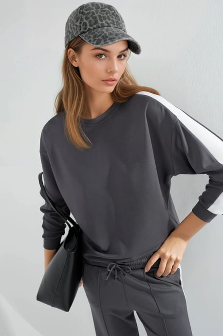 Modal Touch Regular Fit Sweatshirt- und Hosen-Set - Image 5