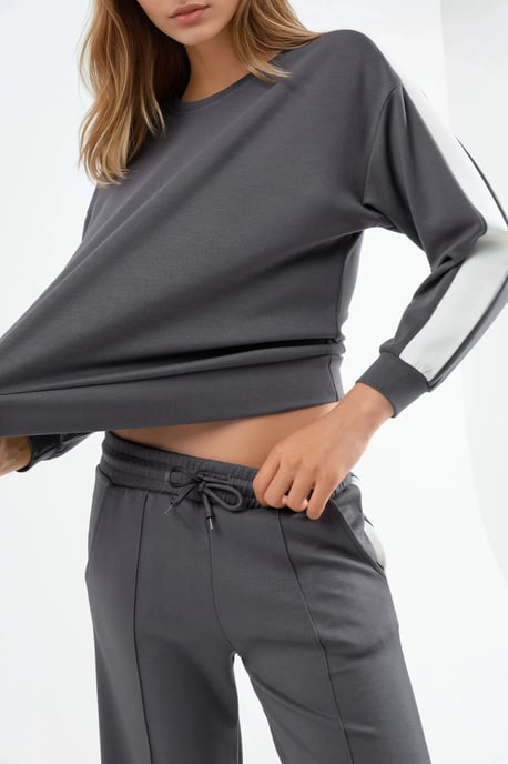 Modal Touch Regular Fit Sweatshirt- und Hosen-Set - Image 6