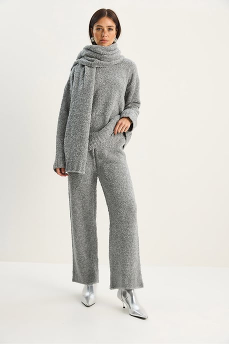 Oversized geripptes Strick-Zweiteiler-Set - Image 4