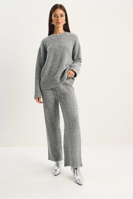 Oversized geripptes Strick-Zweiteiler-Set - Image 6