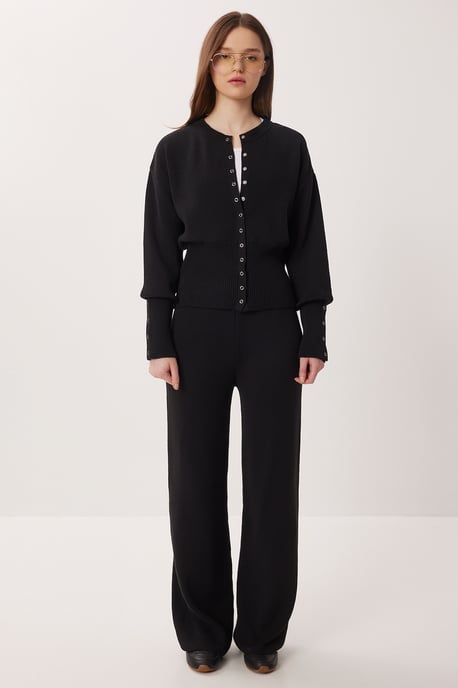 Rippstrick-Co-Ord-Set mit Knopfverschluss - Image 2