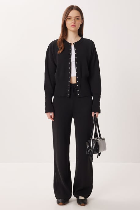 Rippstrick-Co-Ord-Set mit Knopfverschluss - Image 4