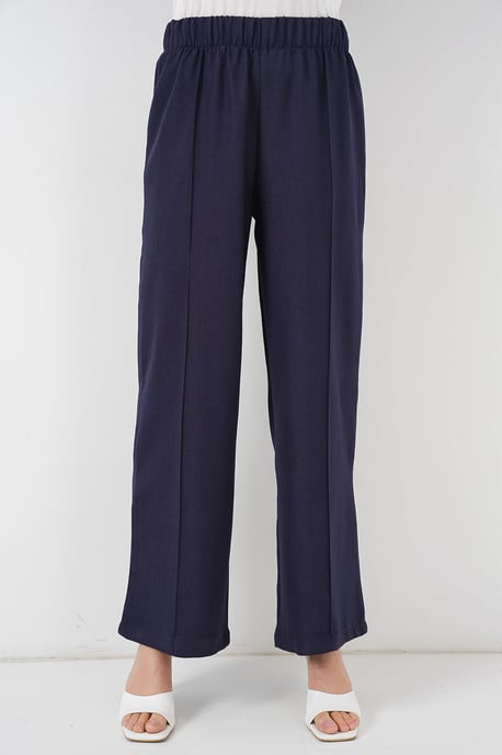 V-Ausschnitt Cardigan und weite Hosen Set - Image 6