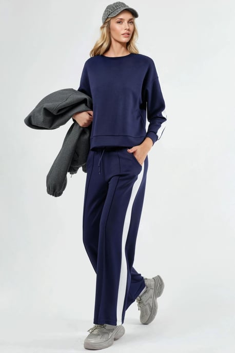 Modal Touch Regular Fit Sweatshirt- und Hosen-Set - Image 1
